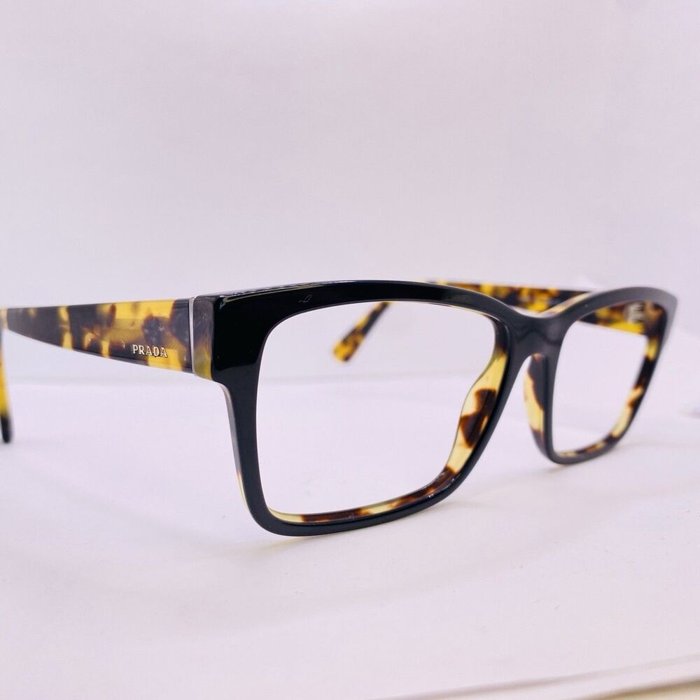Prada Eyeglasses Sunglasses Frames VPR 15V NA1-1O1 55 [] 17 145 Amber Spotted